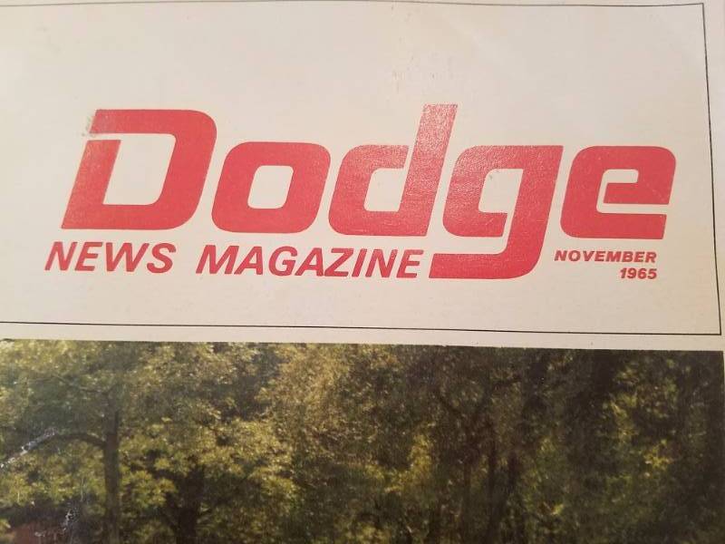 lot 112 image: Dodge Magazines From 1962 & 65