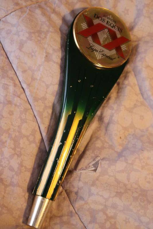 Cerveza Dos Equis beer tap...