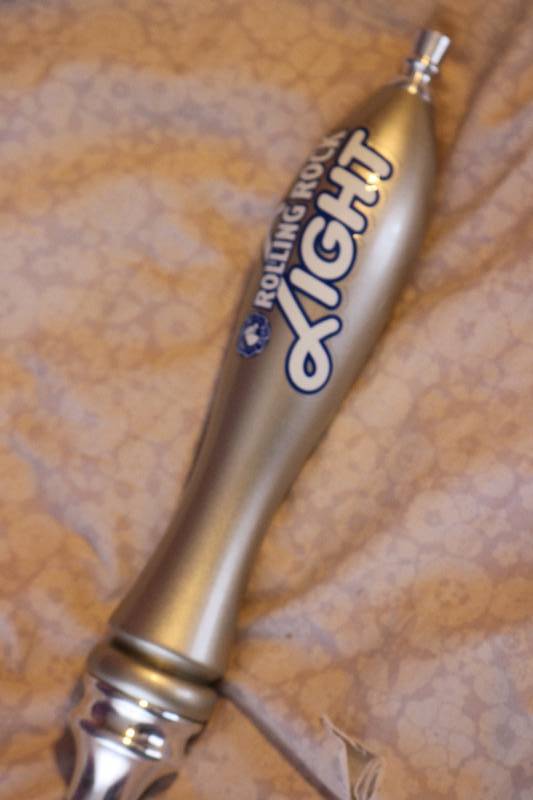Rolling Rock light beer tap...