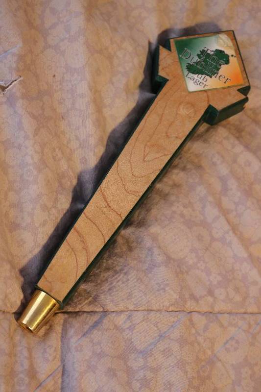 The Dubliner pub lager beer tap...