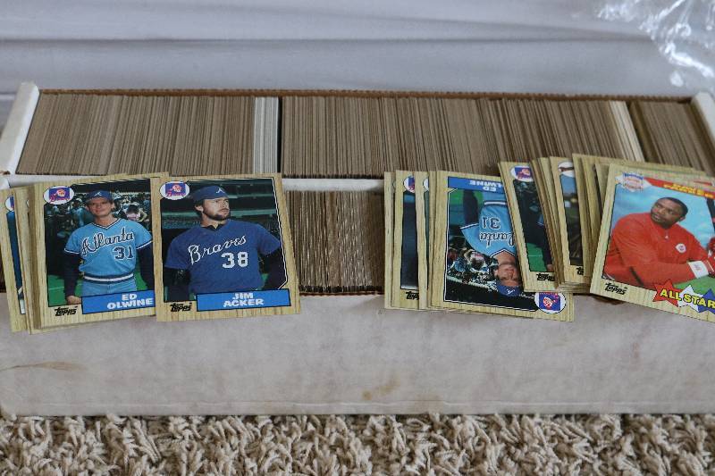 Box of 1887 Topps baseball cards...