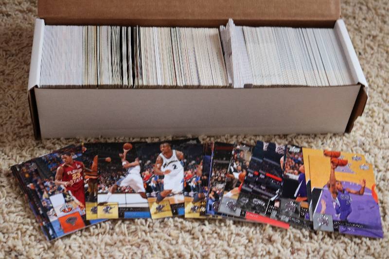 Box of Upper deck baseball cards...