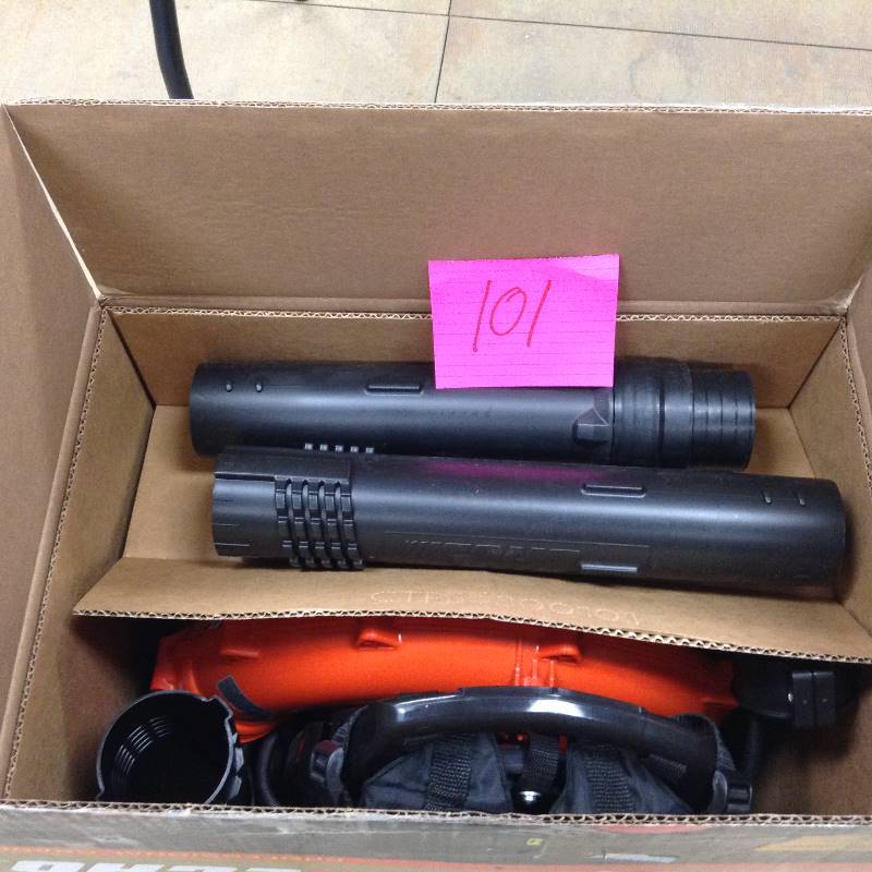 lot 101 image: Echo 215 MPH 510 CFM 58.2cc Gas Backpack Blower with Tube Throttle Never Used