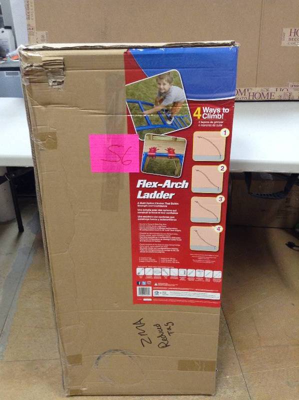 lot 56 image: SWING-N-SLIDE FLEX ARCH LADDER - BLUE never used