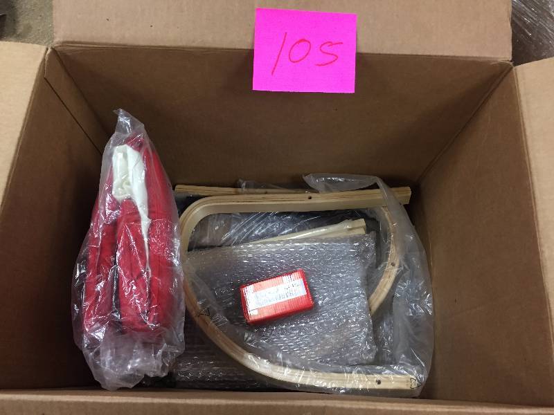 lot 105 image: Guidecraft Kiddie Rocker - assembly required not used Red