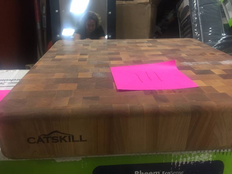 lot 111 image: Catskill Craftsmen Super Slab with Finger Grooves never used