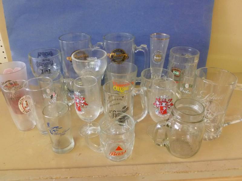 lot 32 image: Beer Glasses