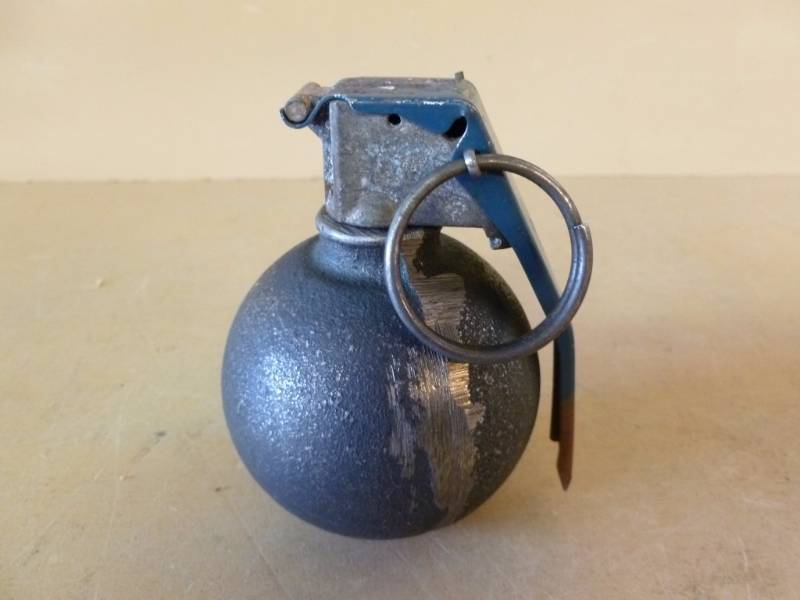 Hand Grenade Manannah 257 Antique Collectibles Tin Toys Vintage