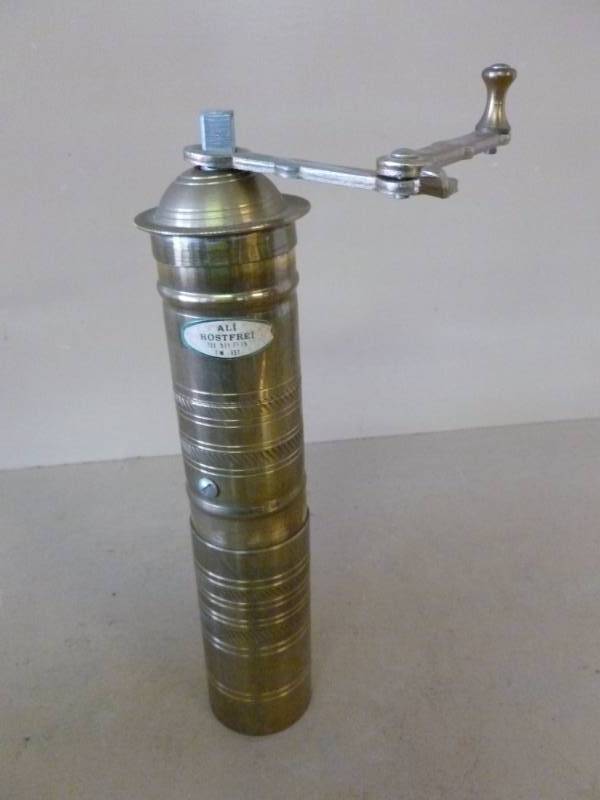 lot 173 image: Brass Pepper Grinder