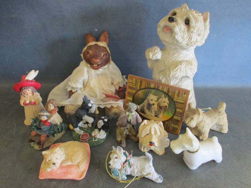 Adorable West Highland White Figurines