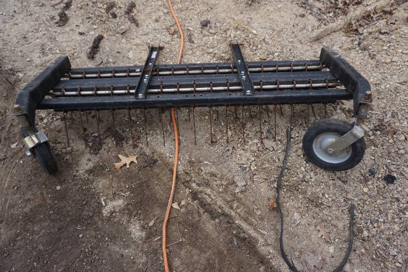 Set of 2 Zero Turn 4' Front Mount Lawn Dethatcher/Rakes South Metro