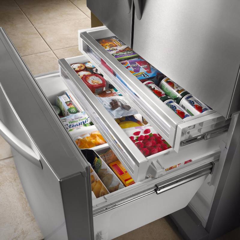 Brand New- KitchenAid Model (KFIS29PBMS) 26.8 Cu. Ft. French Door Architect Series II Monochromatic Stainless Refrigerator