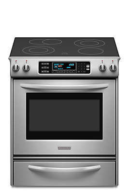 Brand New- KitchenAid Model (KESS907SSS) 4.1 cu. ft. Self-Cleaning Slide-In Electric Range - Stainless Steel