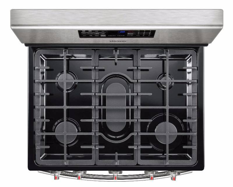 Brand New- Samsung Model (FX510BGS) 5.8 cu. ft. Freestanding Gas Range - Stainless Steel