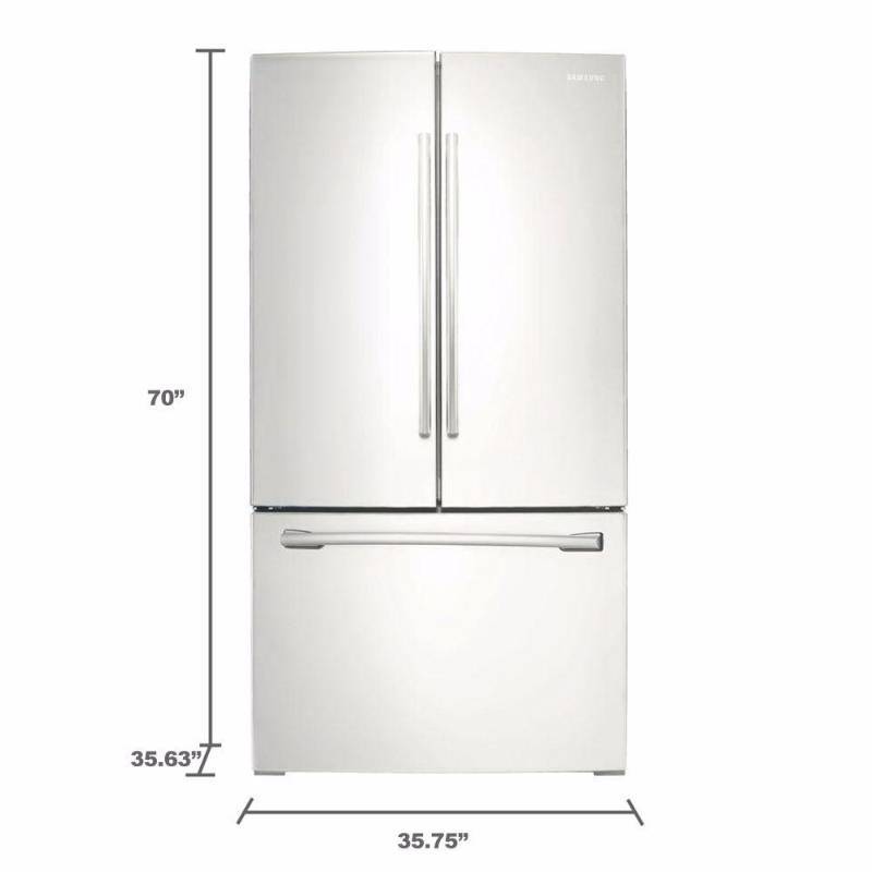 Brand New - Samsung mpn French Door Refrigerator - 35.7 - 25.5 cu ft - White Color
