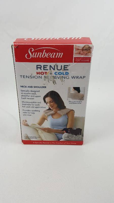 lot 185 image: Sunbeam Renue Hot Cold Tension Relieving Neck and Shoulder Wrap