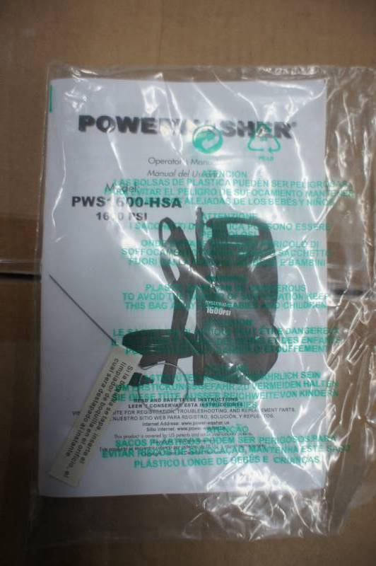lot 197 image: Pressure Washer Brand 1600 PSI Electric Pressure Washer