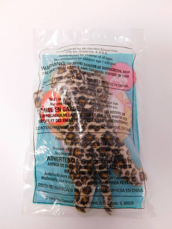 lot 1059 image: BEANIE BABY FRECKLES THE LEOPARD