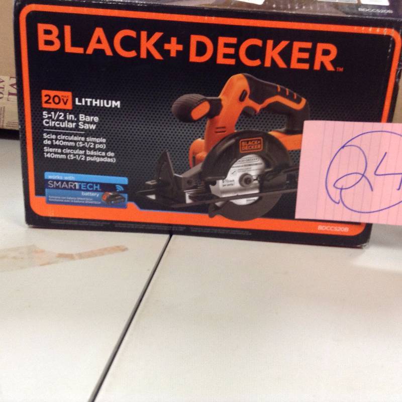 Black and Decker 20-Volt Cordless 5-12 in. Circular Saw Tool only never used