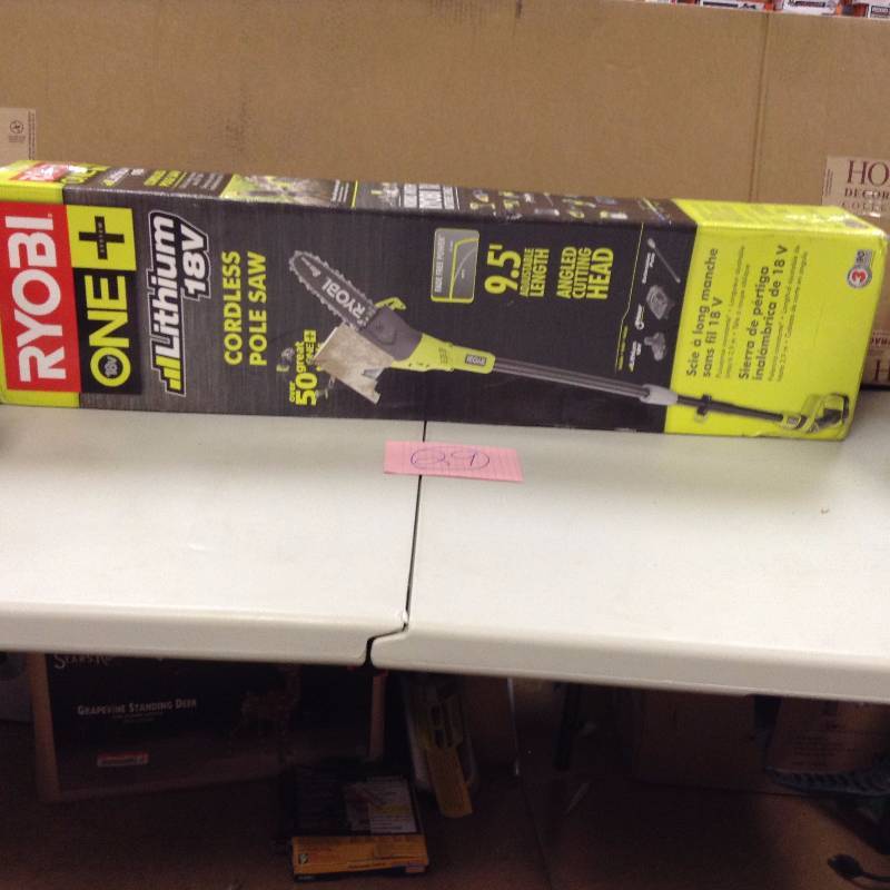 Ryobi ONE 9.5 in. 18-Volt Lithium-Ion Cordless Pole Saw never used