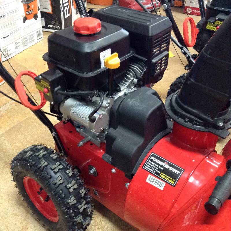 PowerSmart 24 in. 212cc 2-Stage Gas Snow Blower Electric Start in like new condition