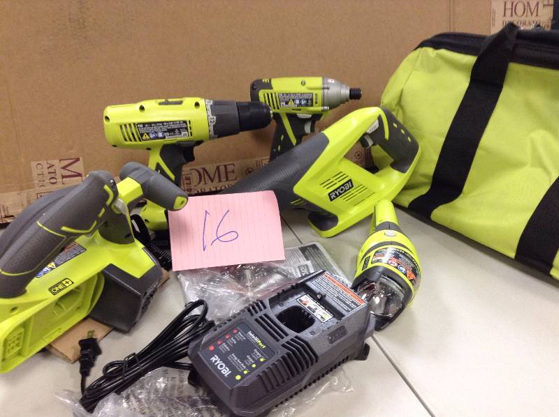 Ryobi One Plus 18 Volt 5 Tool Combo - 1 Battery 1 Charger Included