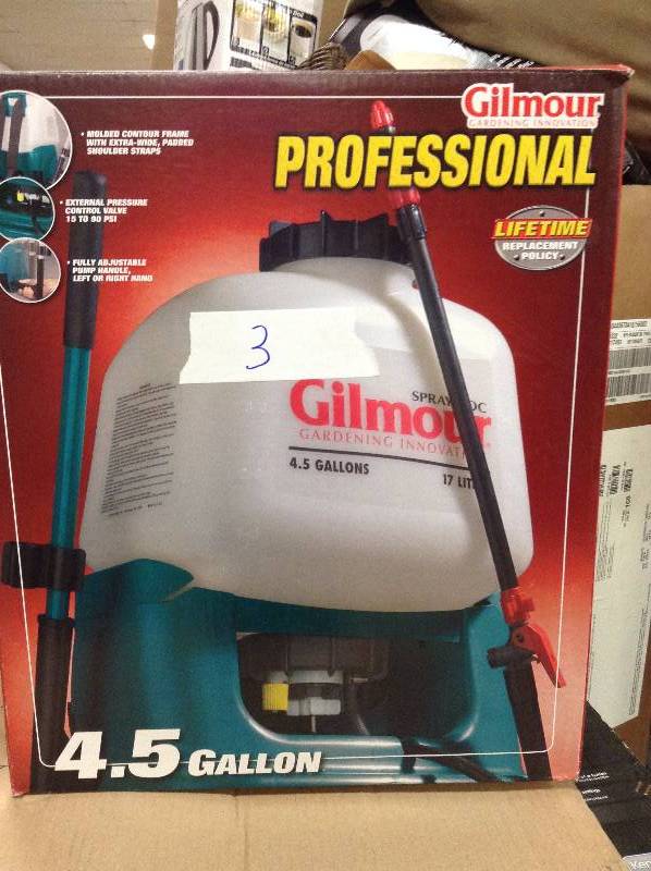 Gilmour Back Pack Sprayer BP4 TealWhite New