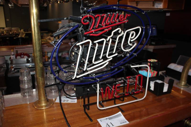 lot 41 image: Miller Lite Neon Light