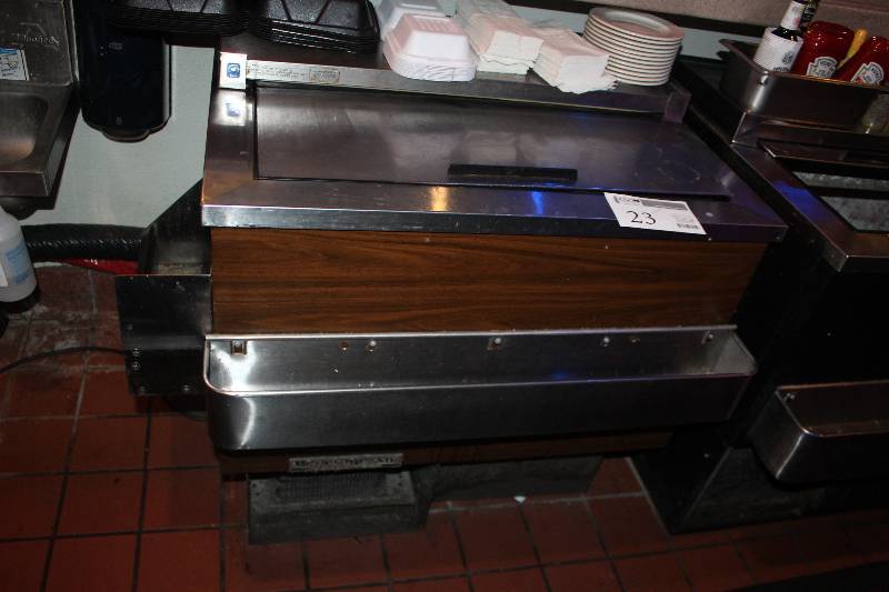 lot 23 image: NSF Stainless Steel Serving Table