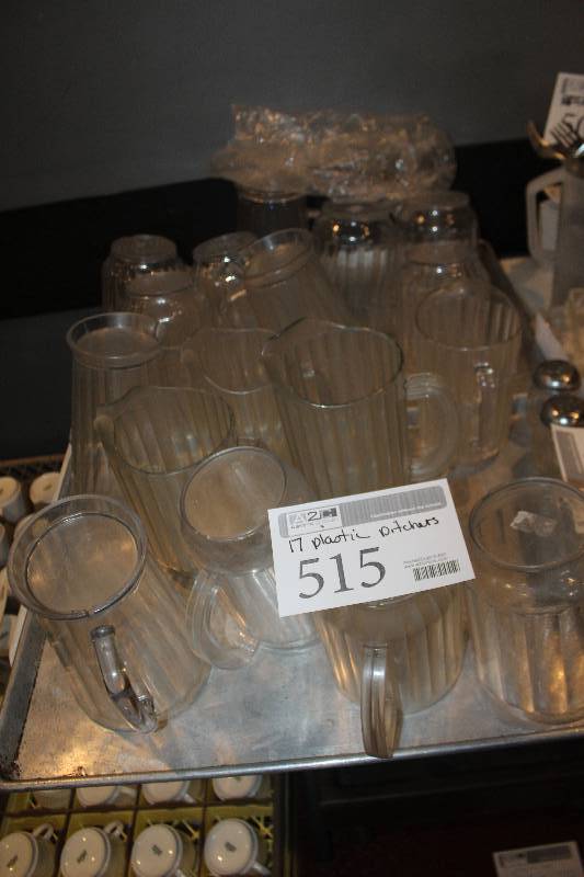 lot 515 image: Lot of (17) Plastic Pitchers