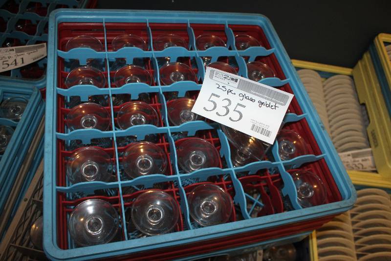 lot 535 image: Lot of (25) Water Goblets