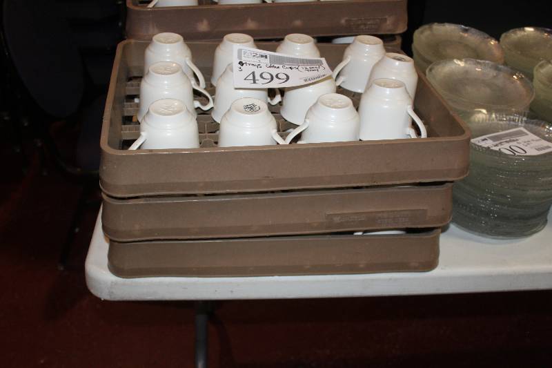 lot 499 image: Lot of (36) Coffee Cups in 3-Trays