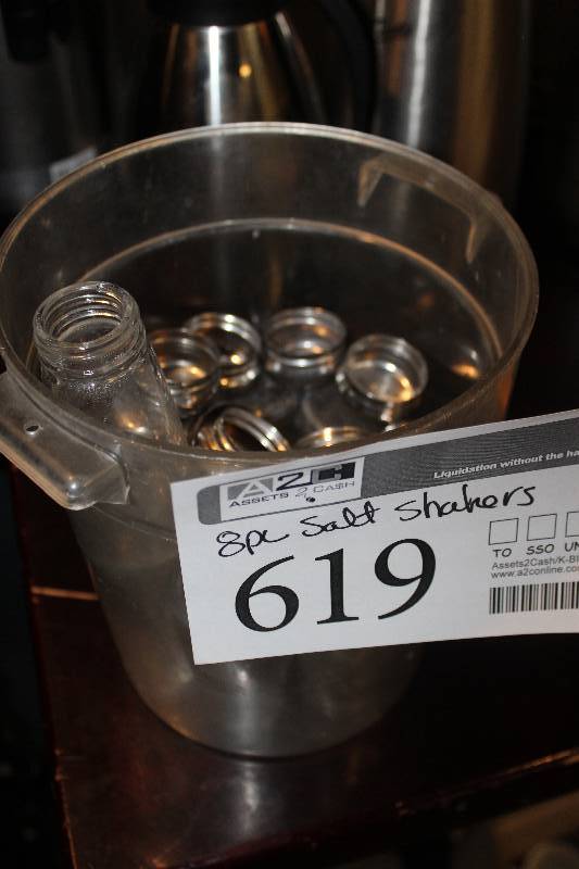 lot 619 image: Lot of (3) Salt Shakers