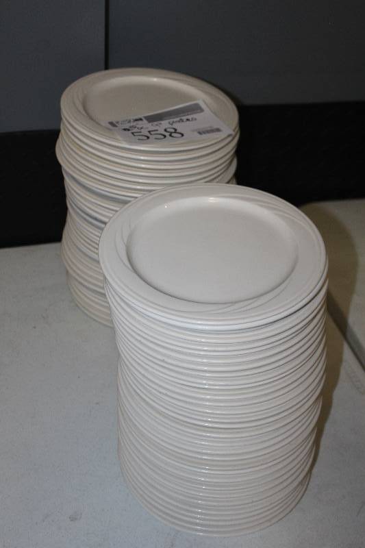 lot 558 image: Lot of (50) Syracuse China 9in. Plates