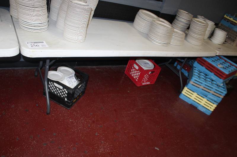 lot 256 image: Lifetime 8ft. Folding Table