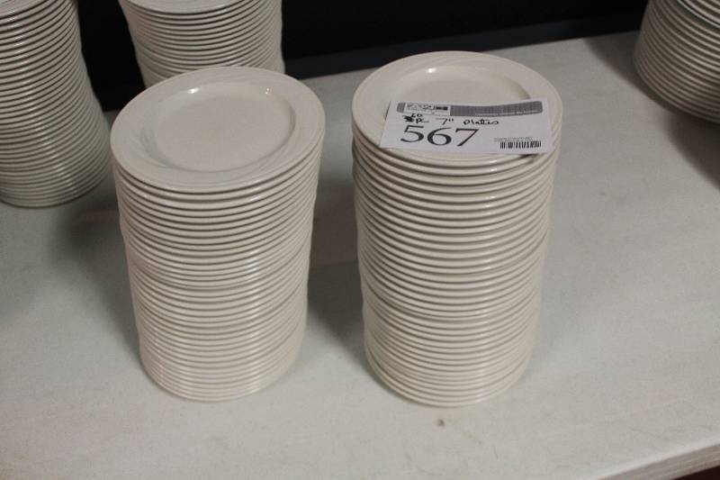 lot 567 image: Lot of (60) Syracuse China 7in. Plates