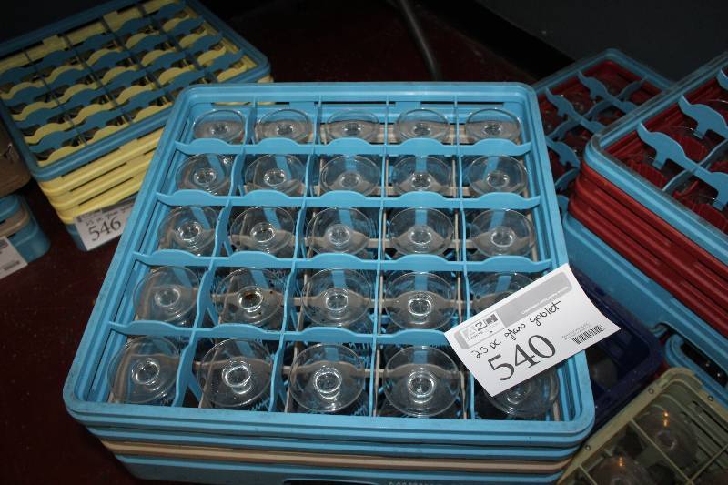 lot 540 image: Lot of (25) Water Goblets