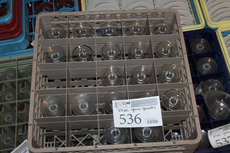 lot 536 image: Lot of (25) Water Goblets