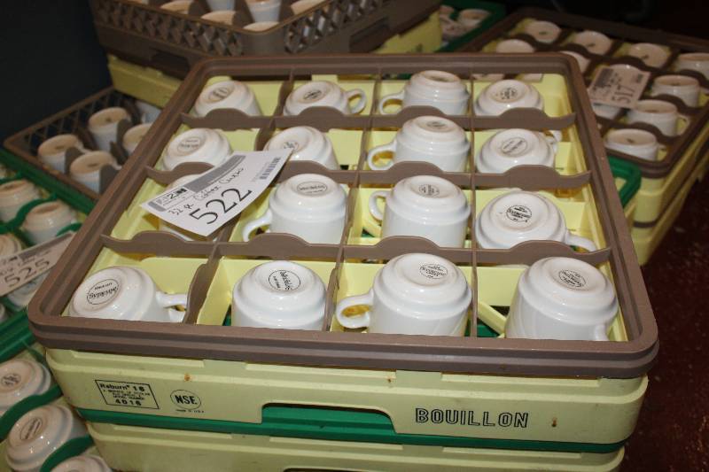 lot 522 image: Lot of (32) Syracuse China Coffee Cups