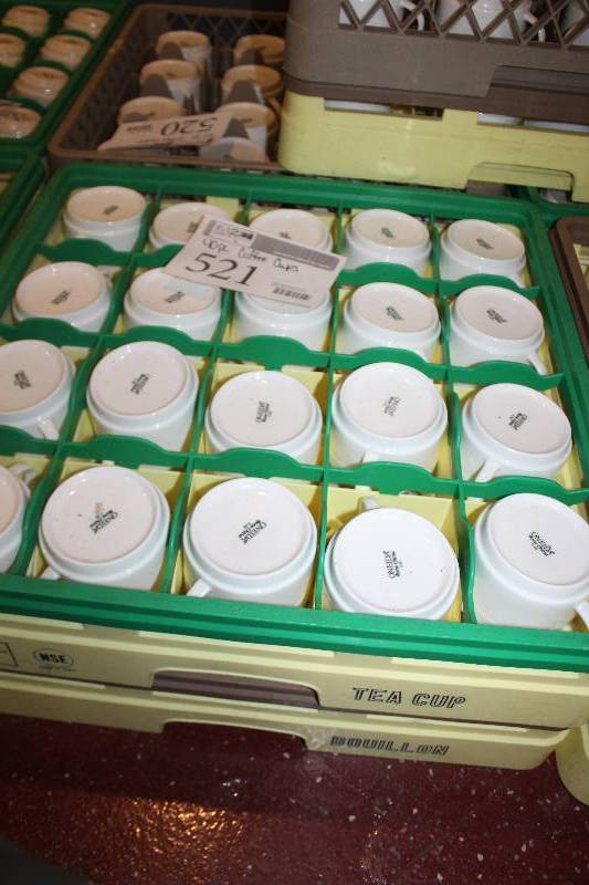 lot 521 image: Lot of (40) Oneida Bone China Coffee Cups