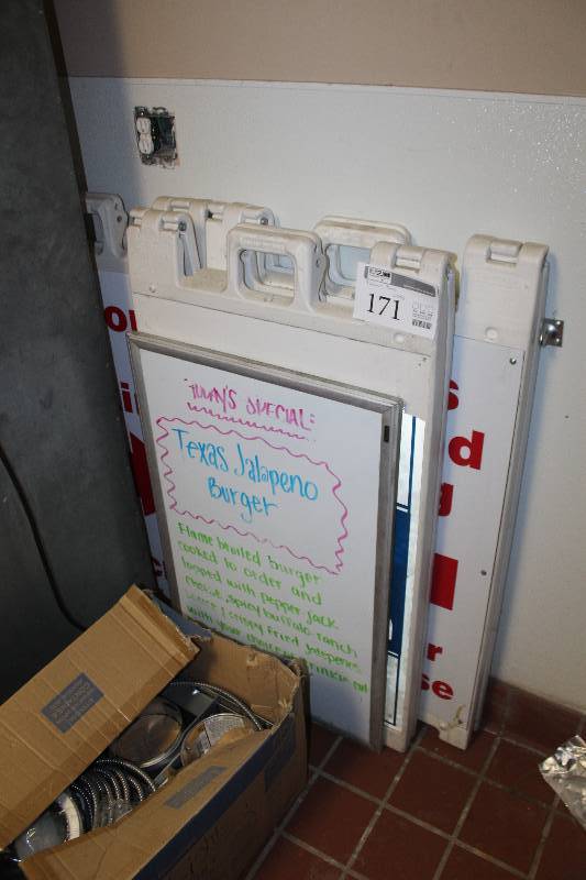 lot 171 image: Lot of (4) Sandwich Boards