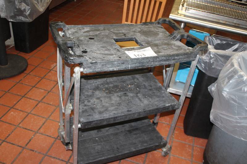 lot 163 image: 3-Shelf Rolling Cart