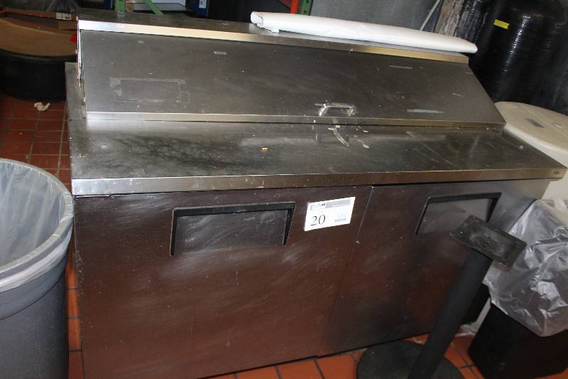 lot 20 image: True Commercial Rolling Refrigerator