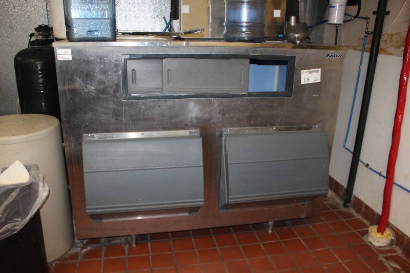 lot 18 image: Follett NSF Commercial Stainless Steel Ice Storage Bin