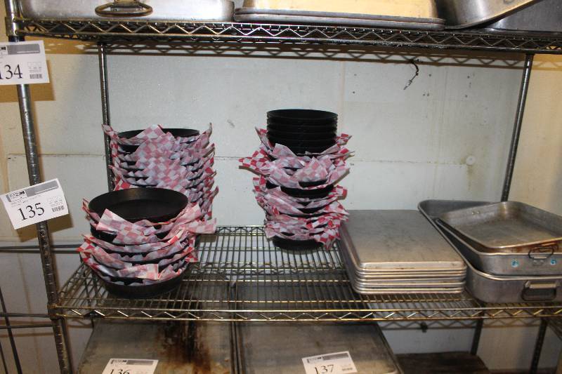 lot 135 image: Pans, Trays, Serving Baskets