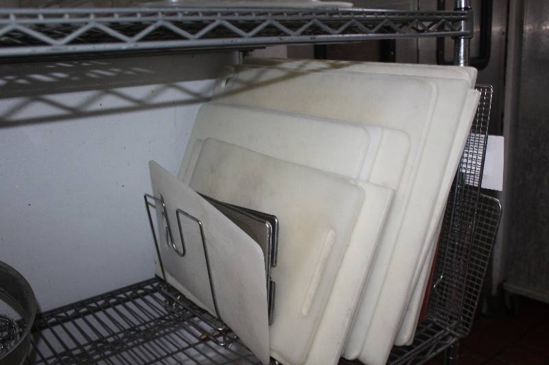 lot 103 image: Lot of (10) Plastic Cutting Boards Various Sizes