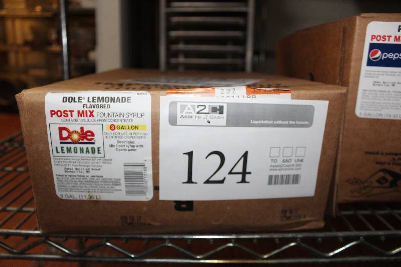 lot 124 image: Dole Lemonade Fountain Syrup