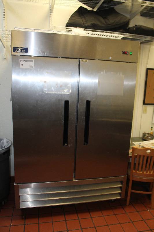 lot 2 image: Artic-Aire Commercial Stainless Steel Double Freezer
