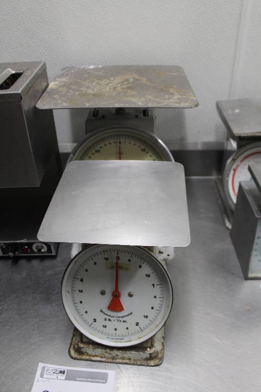 lot 80 image: Lot of (2) Pelouza, Quick Stop Temperature Controlled Analog Dial Scales