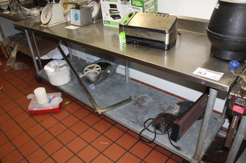 lot 83 image: NSF Rolling Prep Table